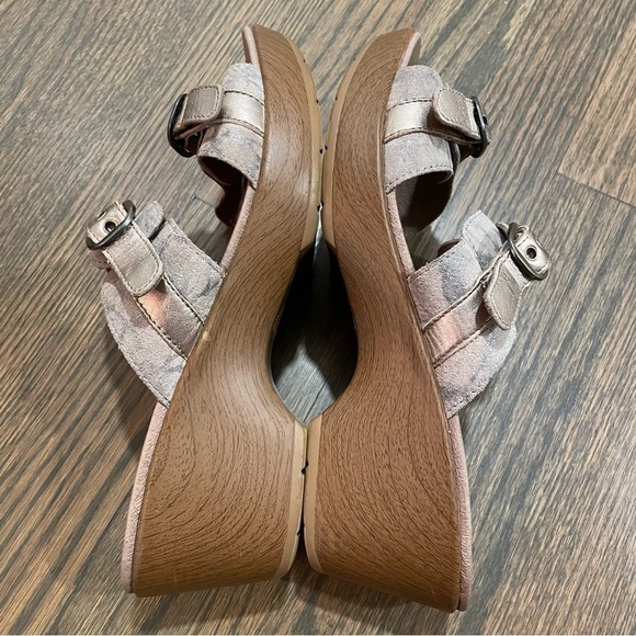 Dansko Jessie Sandal Taupe Marble Suede 9700162200 Size 41 (US 10-10.5) - Picture 6 of 13